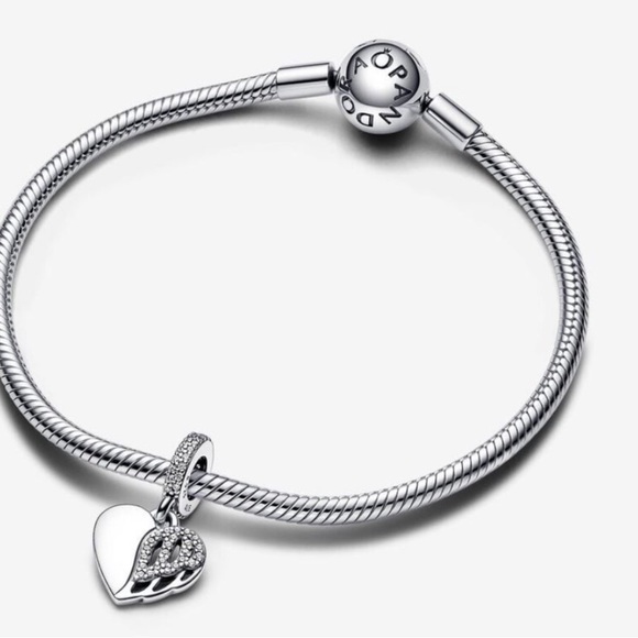 PANDORA Heart & Angel Dangle Charm w/box - Picture 9 of 9